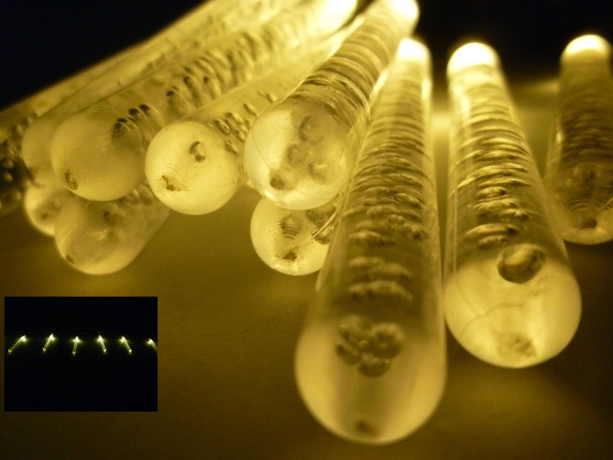 LED Lichterkette BUBBLE 15 flammig batteriebetrieben Weihnachtsbeleuchtung