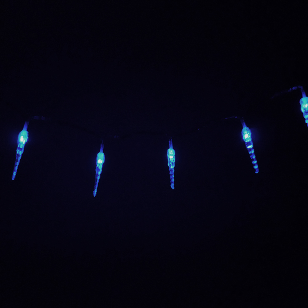 LED Lichterkette Eiszapfen 10 flammig batteriebetrieben Weihnachtsbeleuchtung
