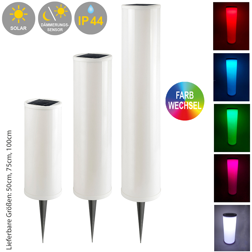 LED Solarsäule Lichtsäule Dekoleuchte - Wegeleuchte