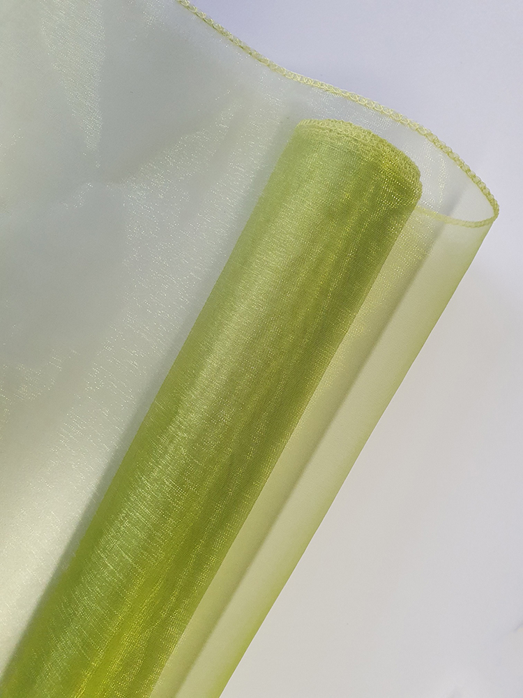 2 x Dekostoff Organza grün Tischband