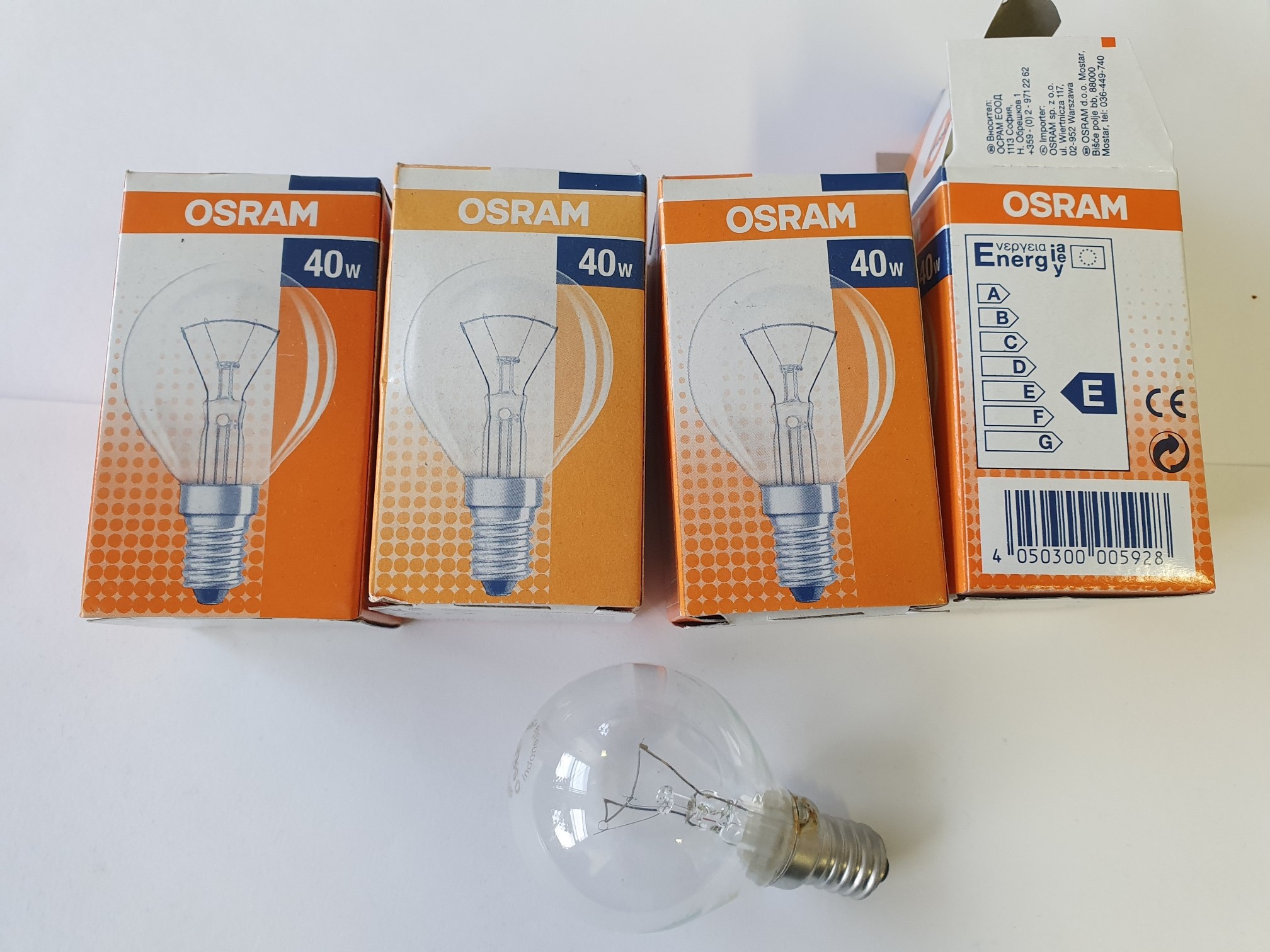 Schraubbirne Tropfen 4er Set