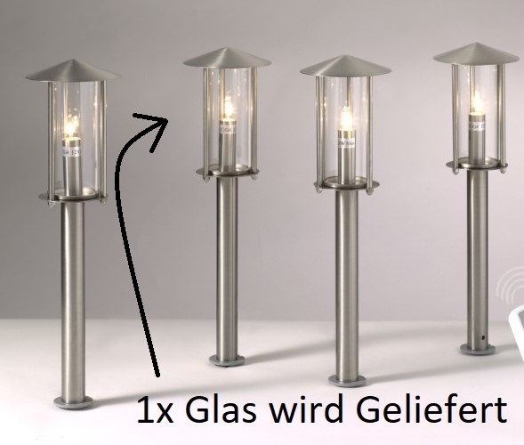 Ersatzglas für Vico und Boston klein