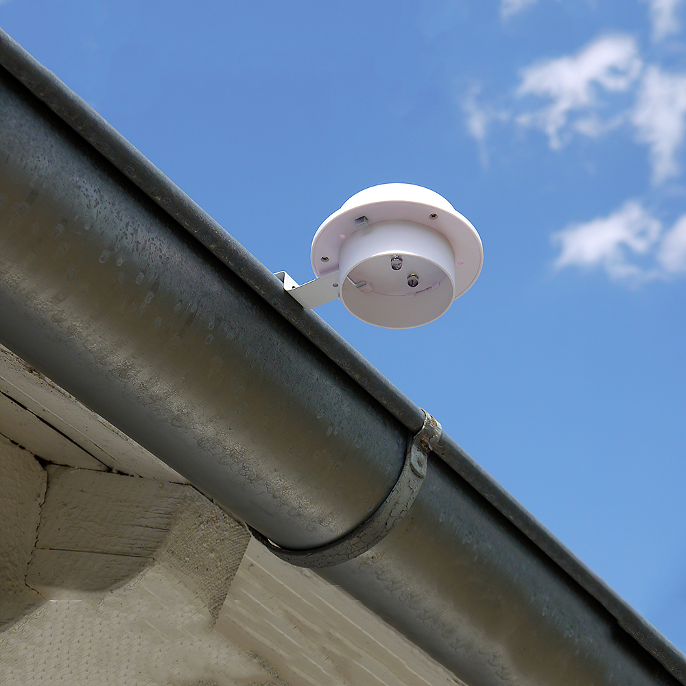 2x LED Solar-Dachrinnen-Leuchte im Set Garten-Zaun-Lampe