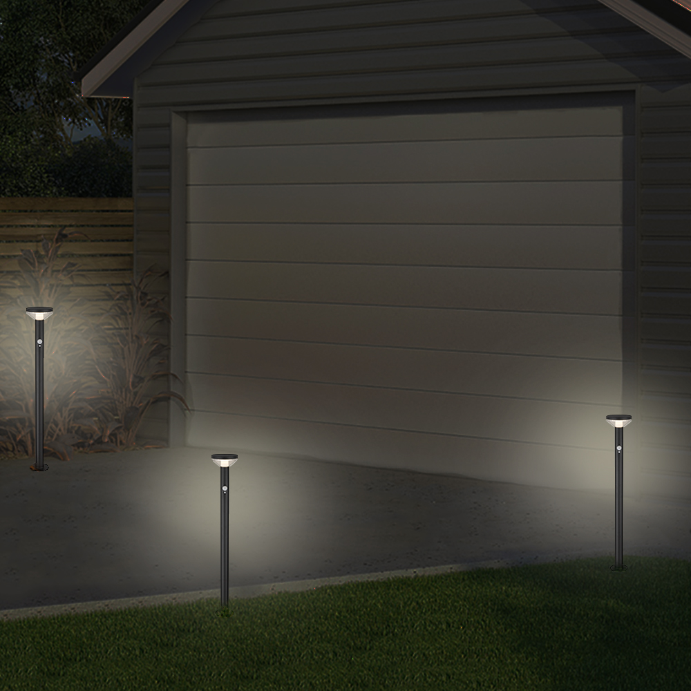 Solar Stehleuchte "Brok" mit Bewegungsmelder und ON / OFF Funktion