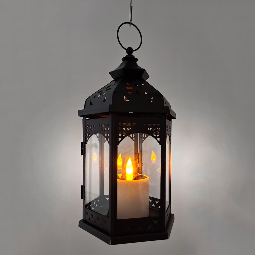 LED-Solar Laterne "Ramona" schwarz