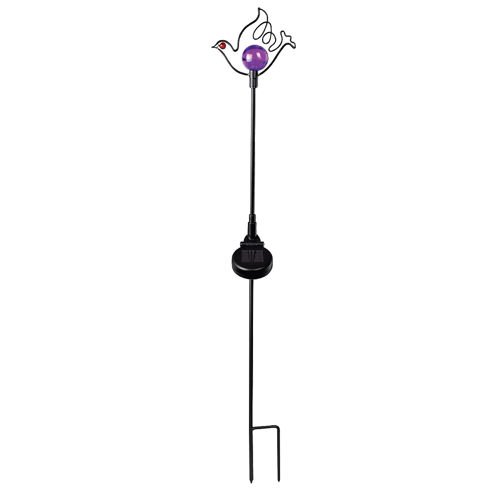 3 x LED-Solar-Außen-Garten-Leuchte Gartenstecker