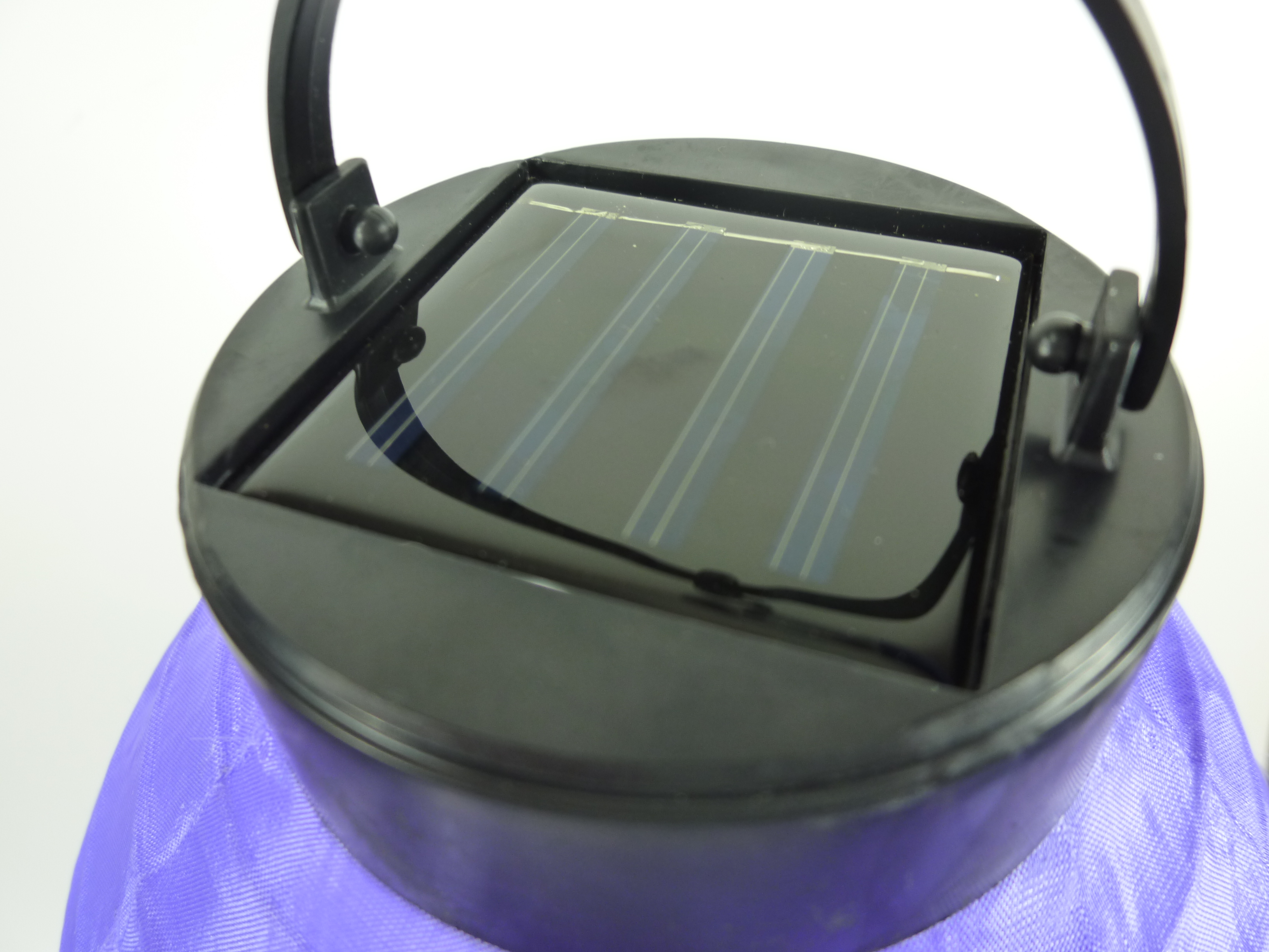 Solar Lampion Bottle lila