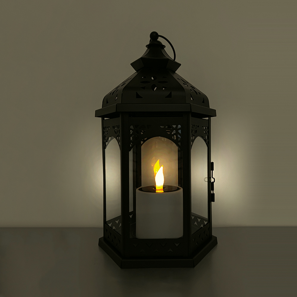 LED-Solar Laterne "Ramona" schwarz