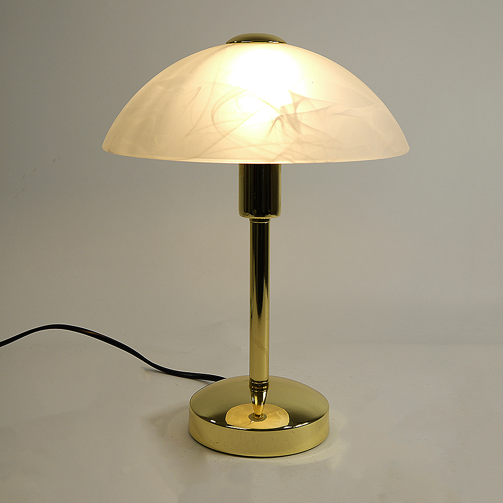 Glas-Tischleuchte MISCHA Wohnzimmer- Nachttisch- oder Fensterbank-Lampe