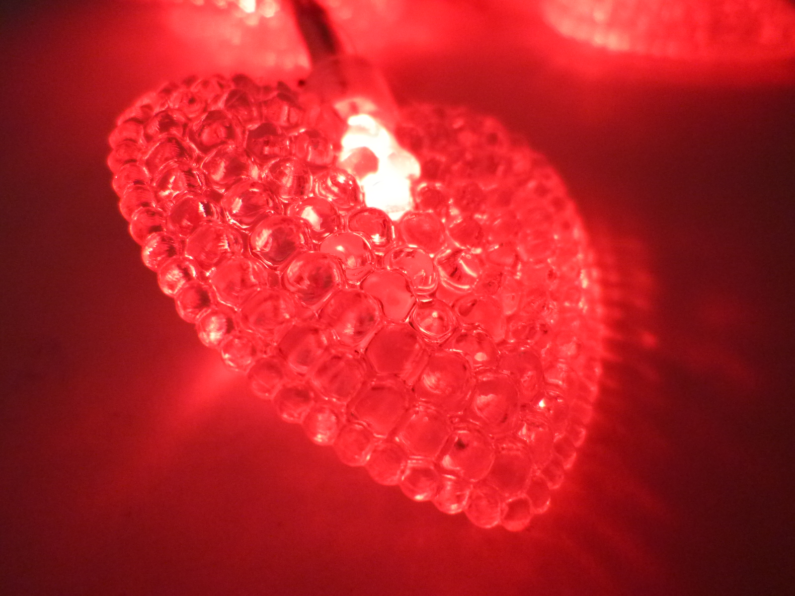 LED Lichterkette HERZ Dekoleuchte 10 flammig  batteriebetrieben