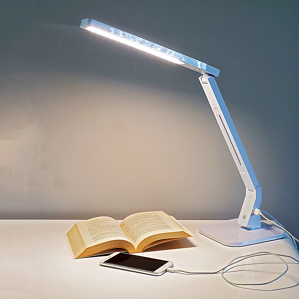 LED Schreibtischleuchte Jan mit USB Anschluß und Touchfunktion