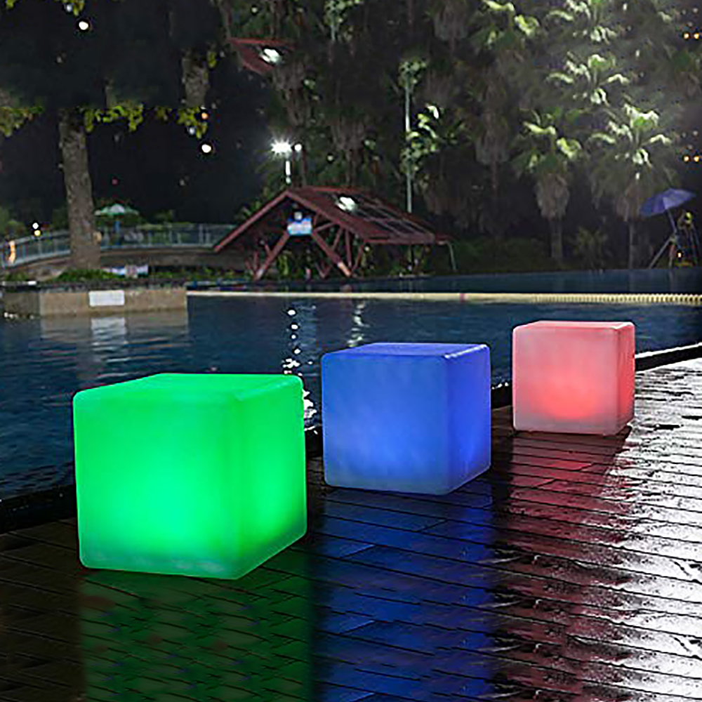 LED Solar-Leuchte MATE Würfel 40cm Dekoleuchte