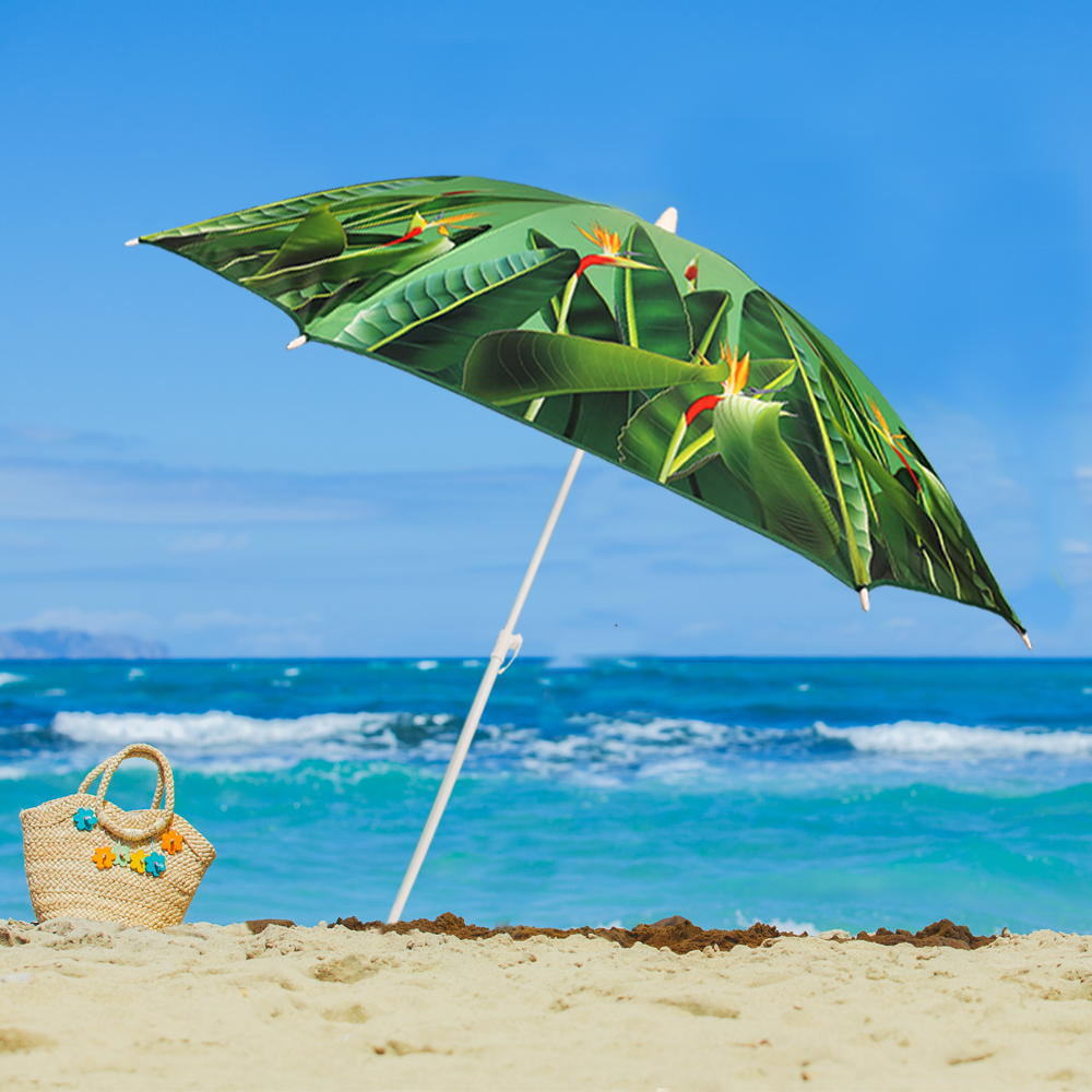 Sonnenschirm Strand-Garten-Freibad-Baggersee-Schirm klappbar
