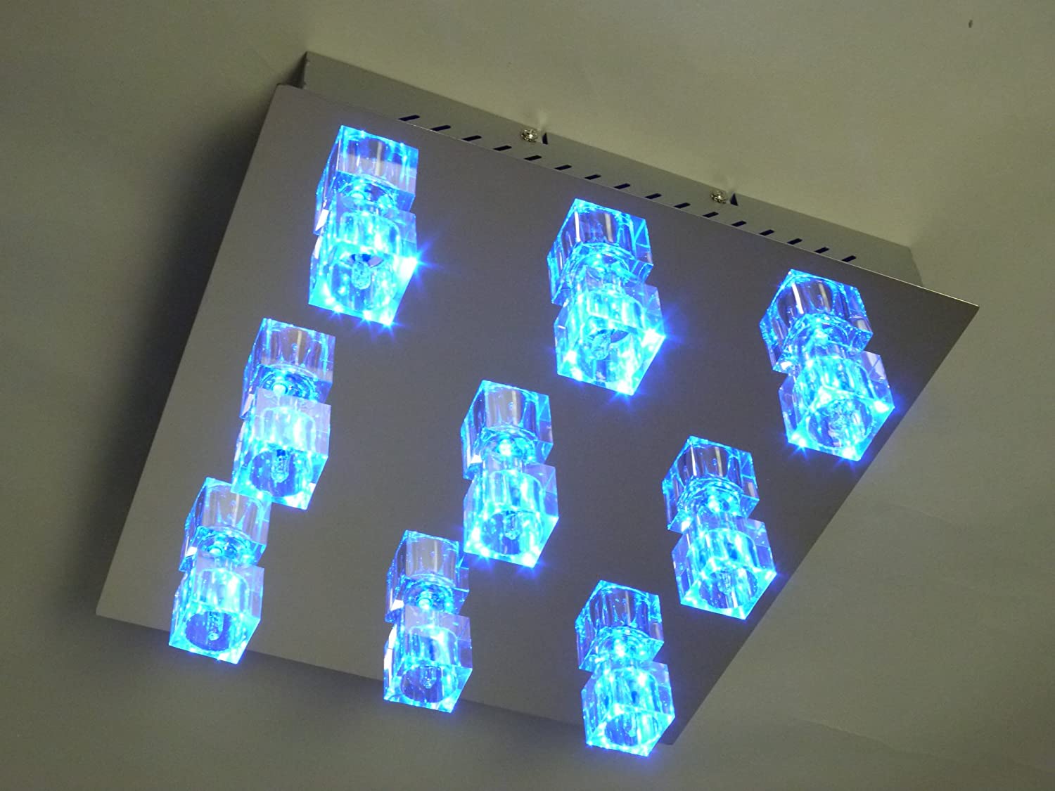 Deckenleuchte Crystal 9 flg.  farbwechselnd