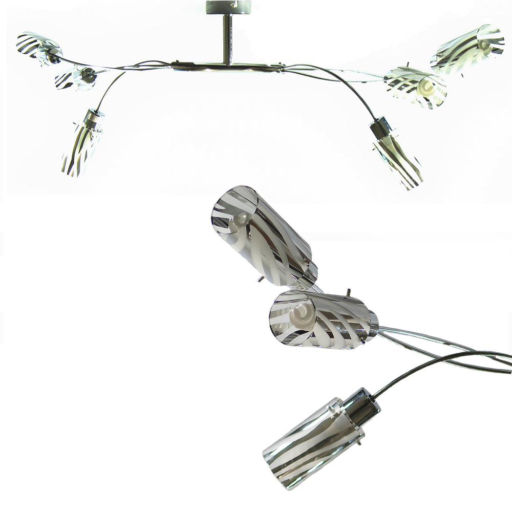 Energiesparende Deckenleuchte Sophie 6 flammig inklusive Leuchtmittel Deckenlampe