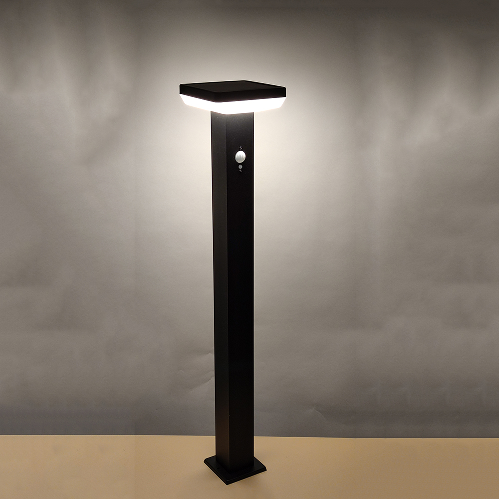 Solar Stehleuchte "Berne" mit Bewegungsmelder und ON / OFF Funktion