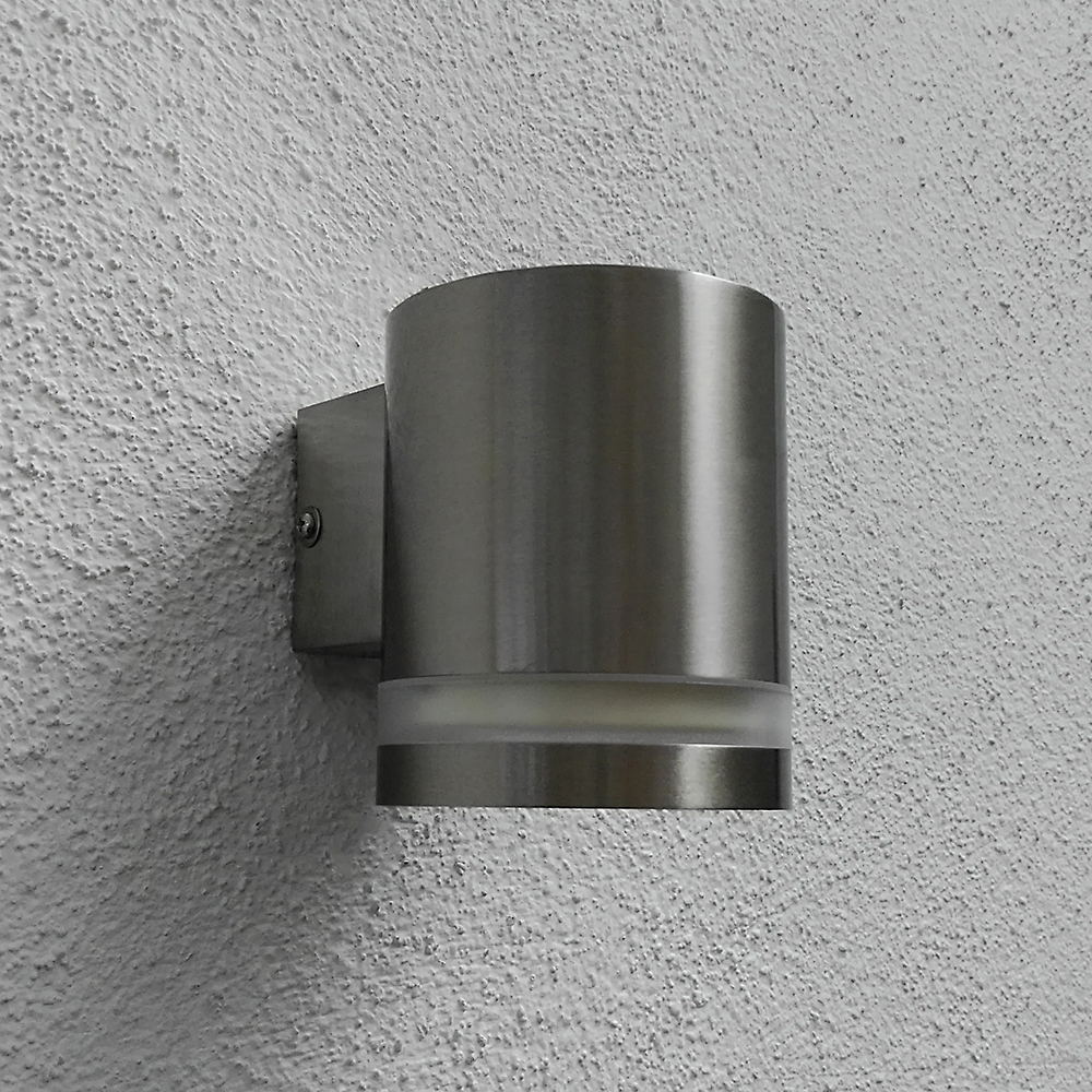 Energiesparende Edelstahl Wandaußenleuchte "Lotse up" 1 flammig