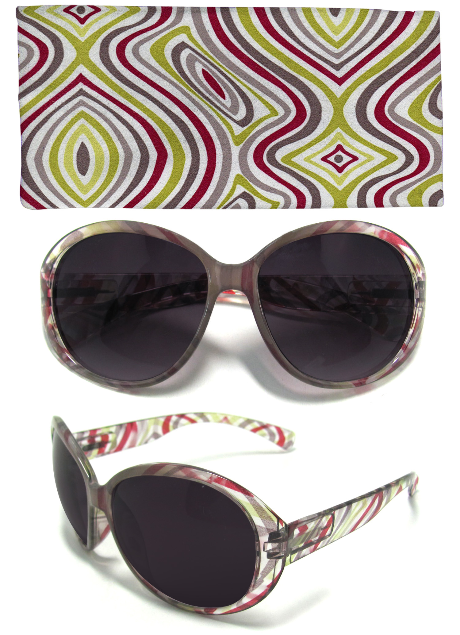 Damen-Sonnenbrille, Sonnen-Schutz mit UV-400-Schutz, Etui im passenden Design Strand-Brille