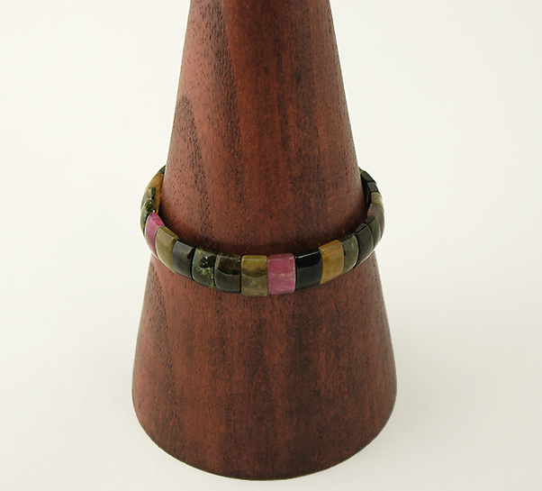 Hochwertige Natur-Steine Armband aus Turmalin Edelsteinen Armreif