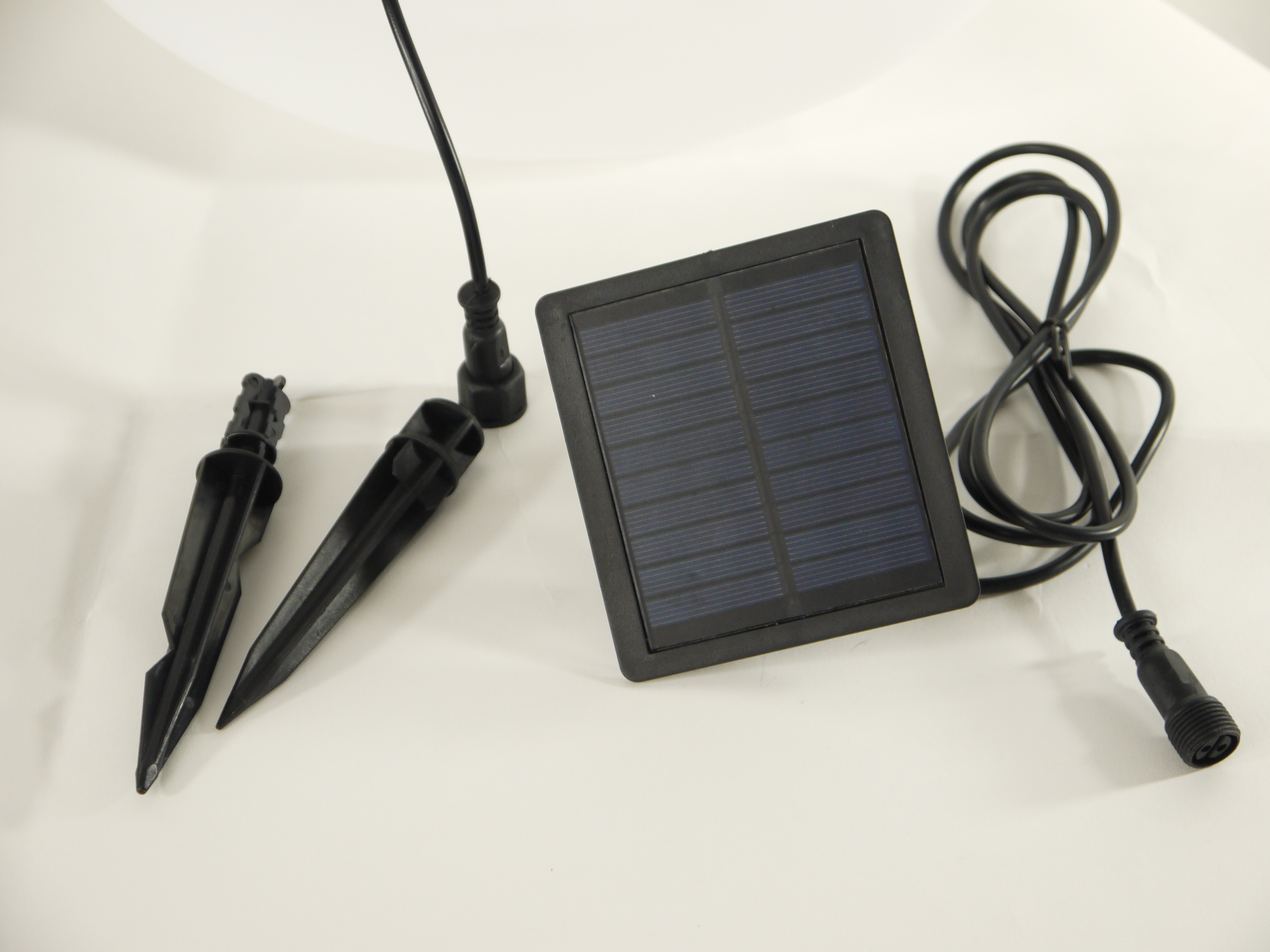 LED-Solar-Dekostein Duo Lichtobjekt Solarleuchte