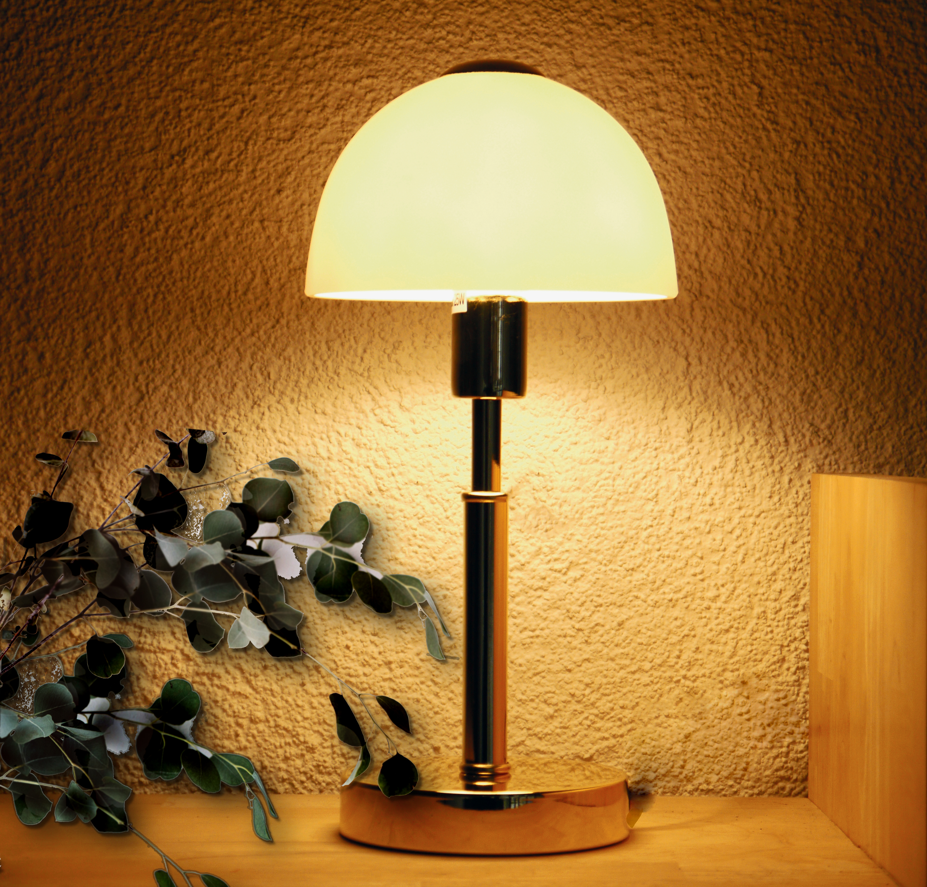 Glas-Tischleuchte MAIOLO Wohnzimmer-Nachttisch-Fensterbank-Kommode-Leuchte