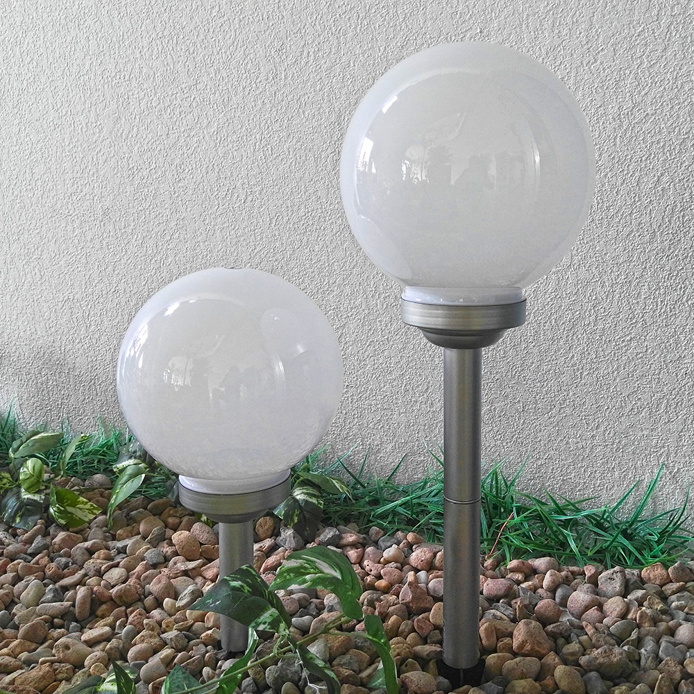 LED Solar-Kugel-Dekoleuchte OLA (je nach Auswahl Drm.15-20-25-30cm)