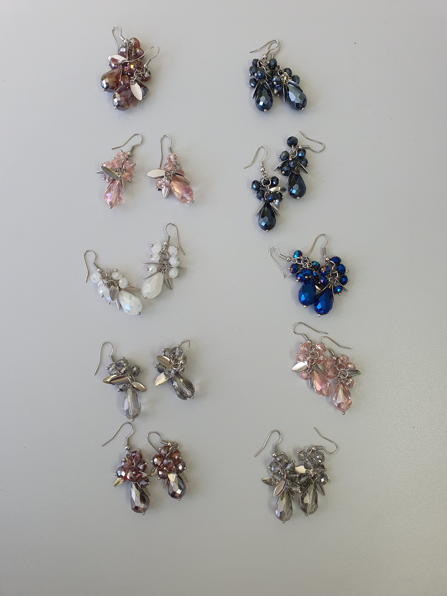 Moderne Ohrhänger Traube im 2er Set Ohrringe Modeschmuck