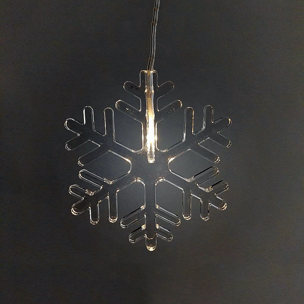LED Lichterkette Schneeflocke 8 flg.