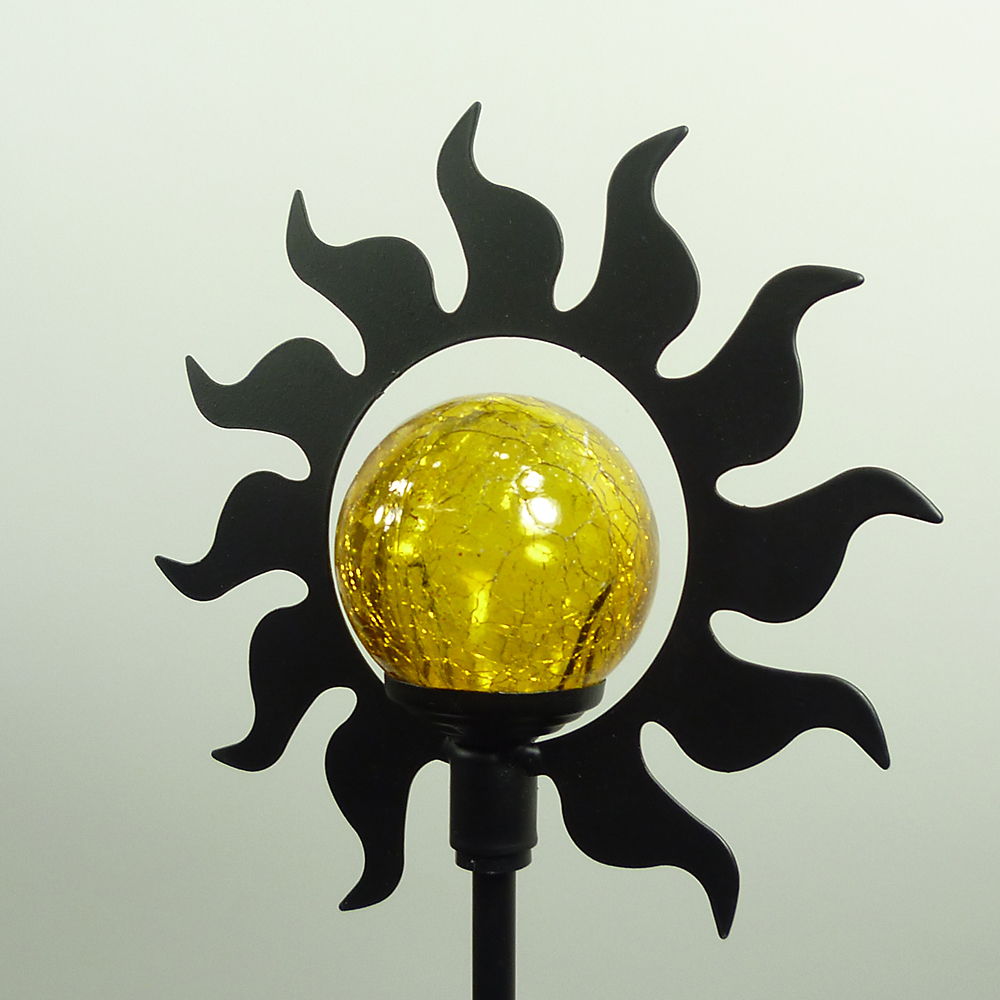 3 x LED-Solar-Außen-Garten-Leuchte Gartenstecker