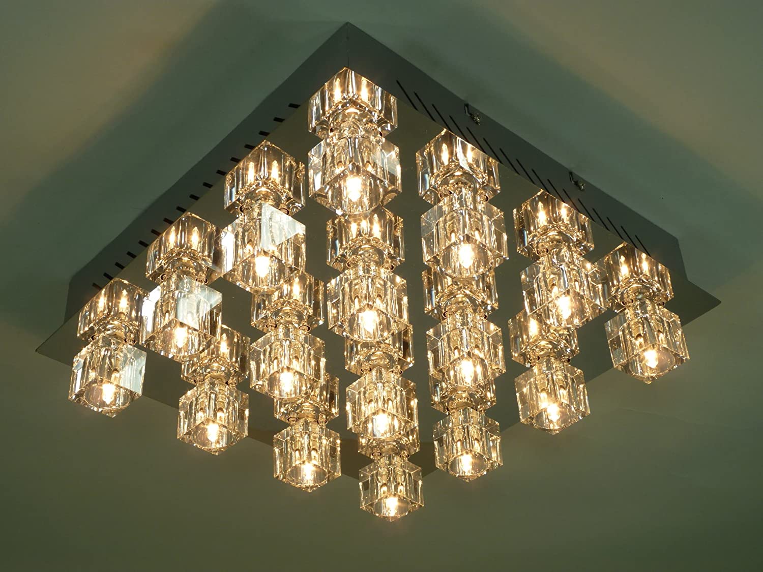 Deckenleuchte Crystal 9 flg.  farbwechselnd
