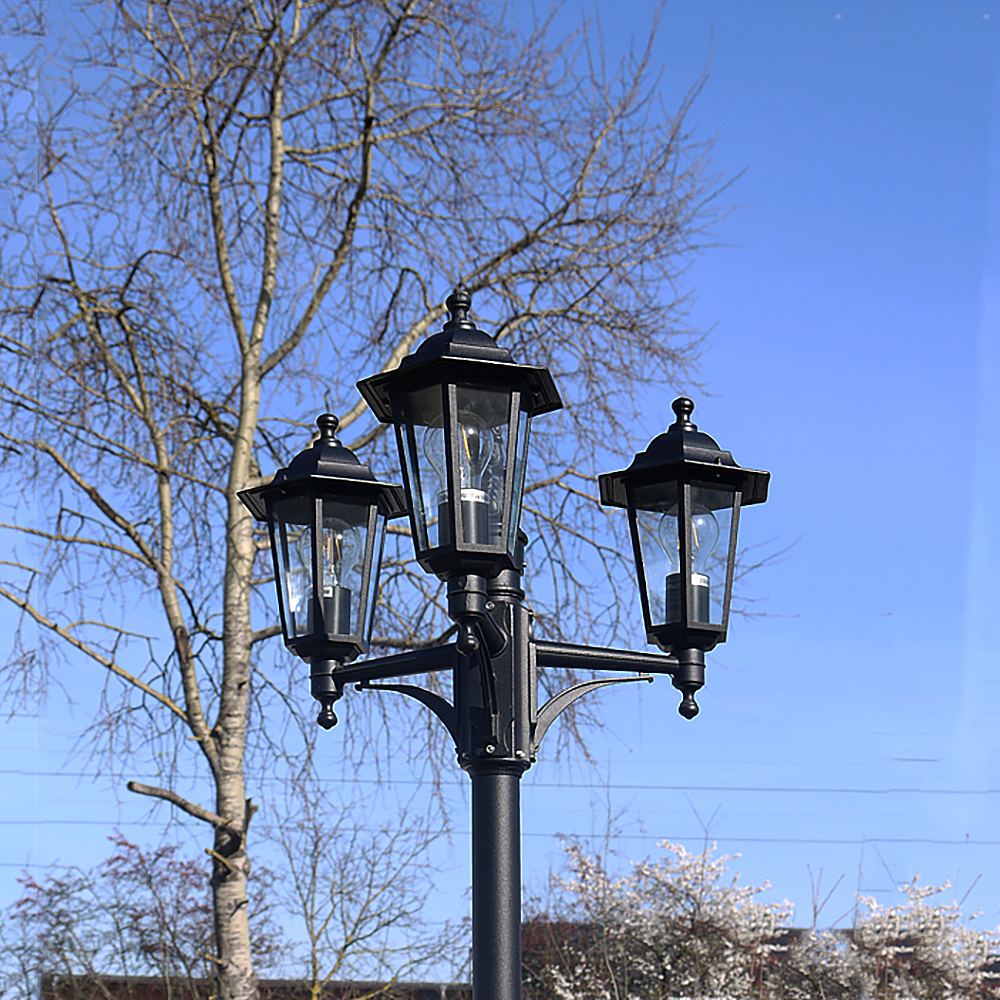 LED Kandelaber Kingston 3 flg. schwarz