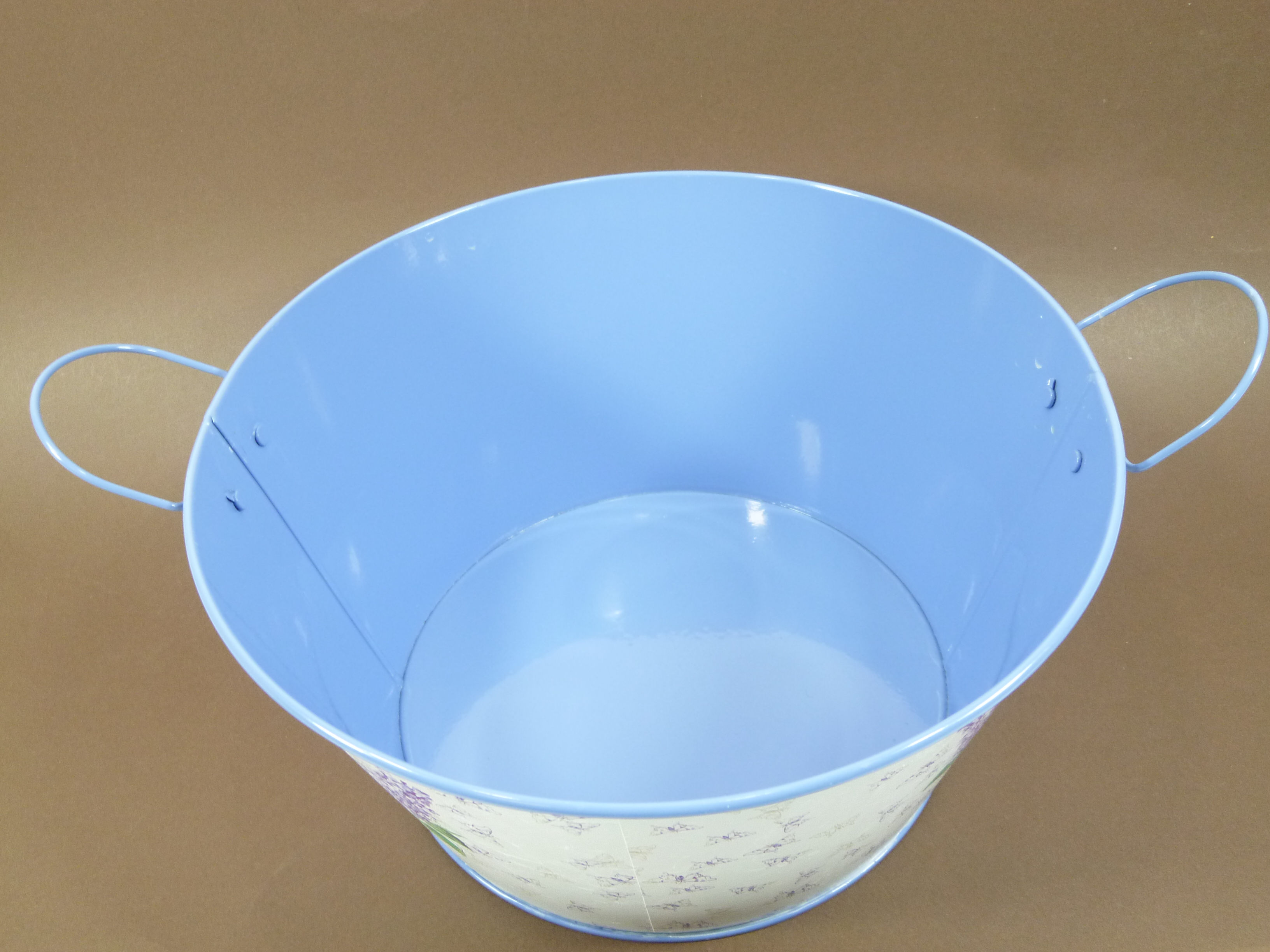 Pflanzentopf im 3er Set Blumentopf mit Henkel Zinktopfset