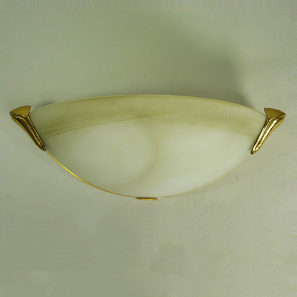 Hochwertige Glas Halogenwandleuchte STYLE mit satiniertem Glas