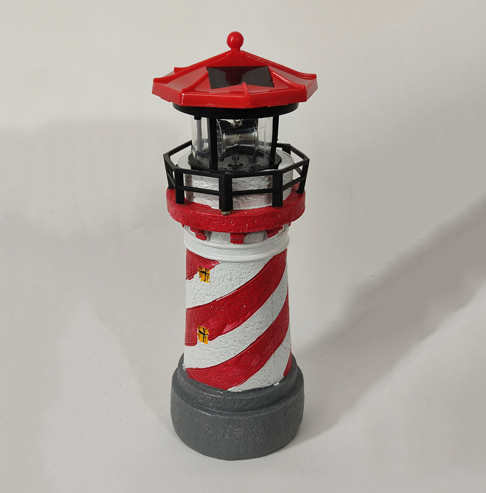 Leuchtturm Gartendekoration Stimmungs-Außen-Deko-Figur-Turm 