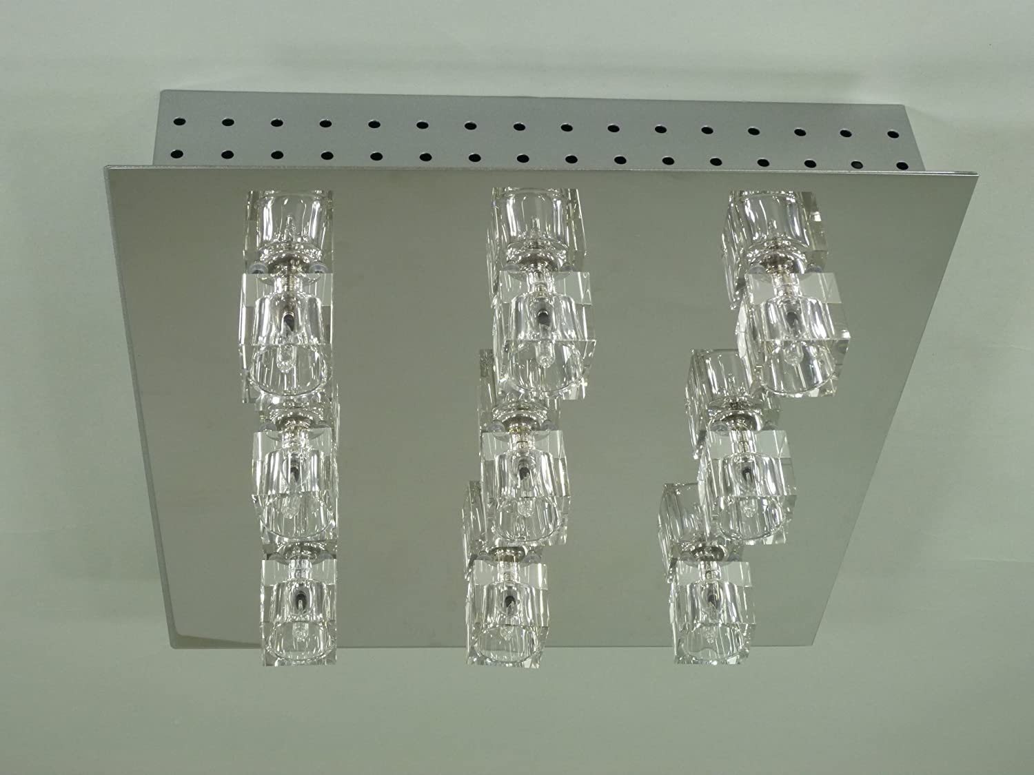 Deckenleuchte Crystal 9 flg.  farbwechselnd