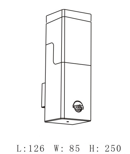 LED Außen-Wandleuchte Diego mit Bewegungsmelder