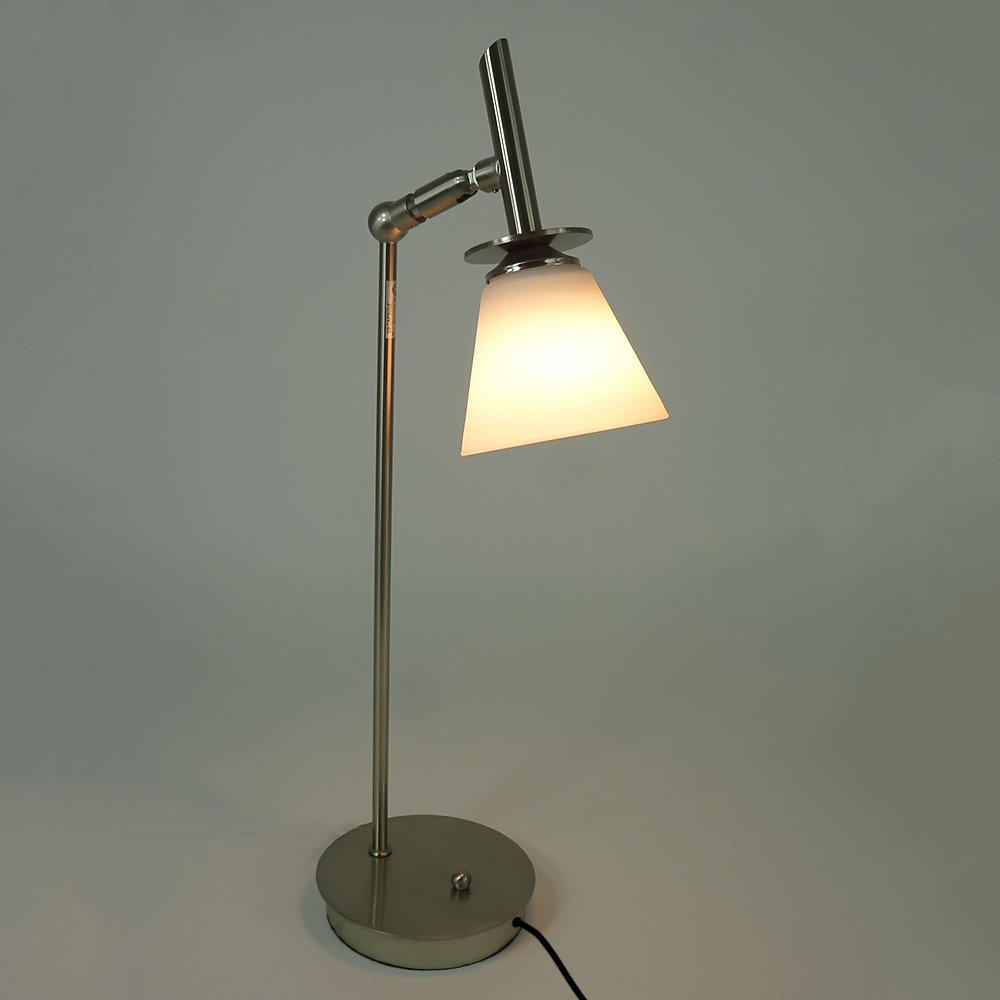 Halogen Schreibtischleuchte KATHY Glas-Tischlampe