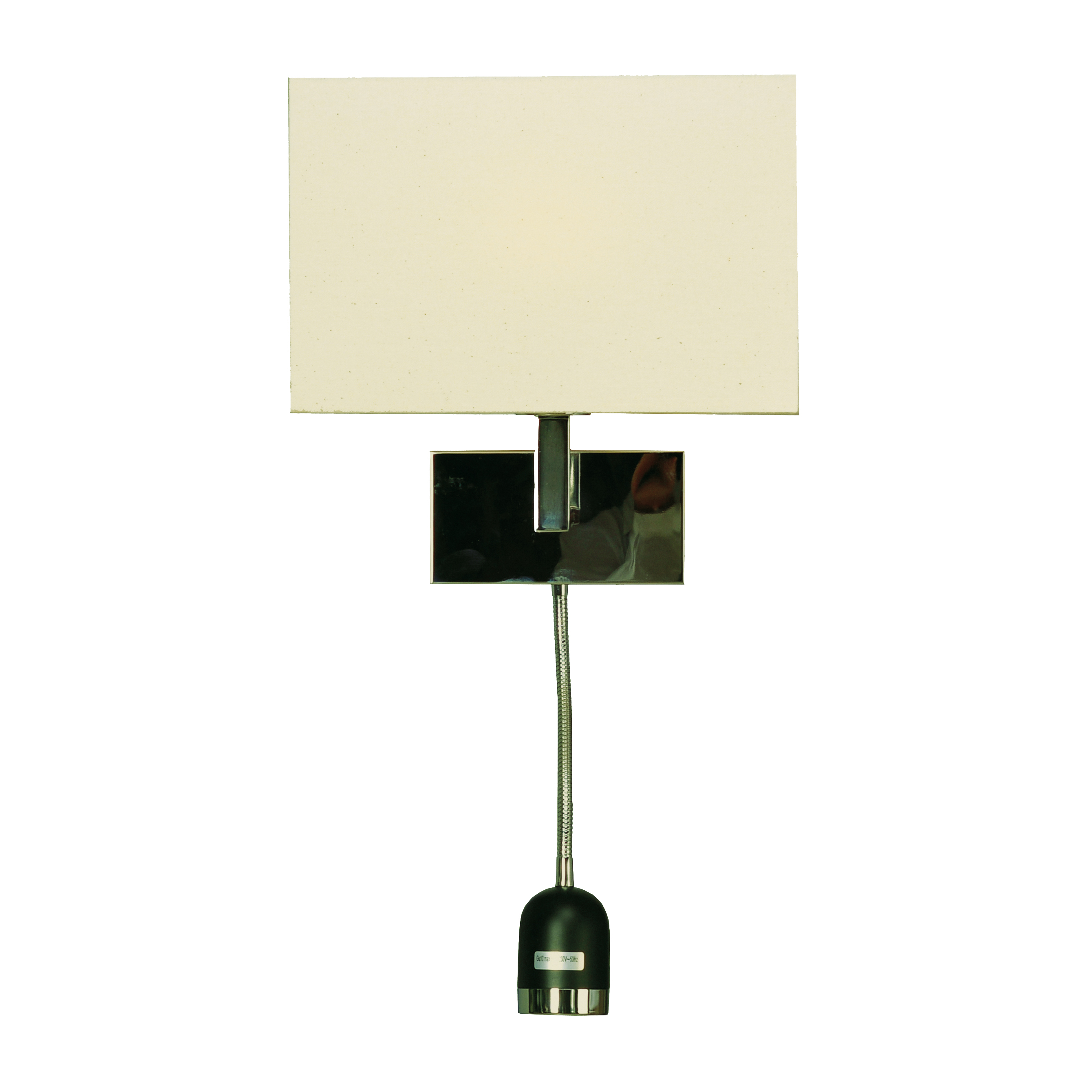 Wandleuchte DORIS mit Flex-Lesearm und Stoffschirm Wandlampe
