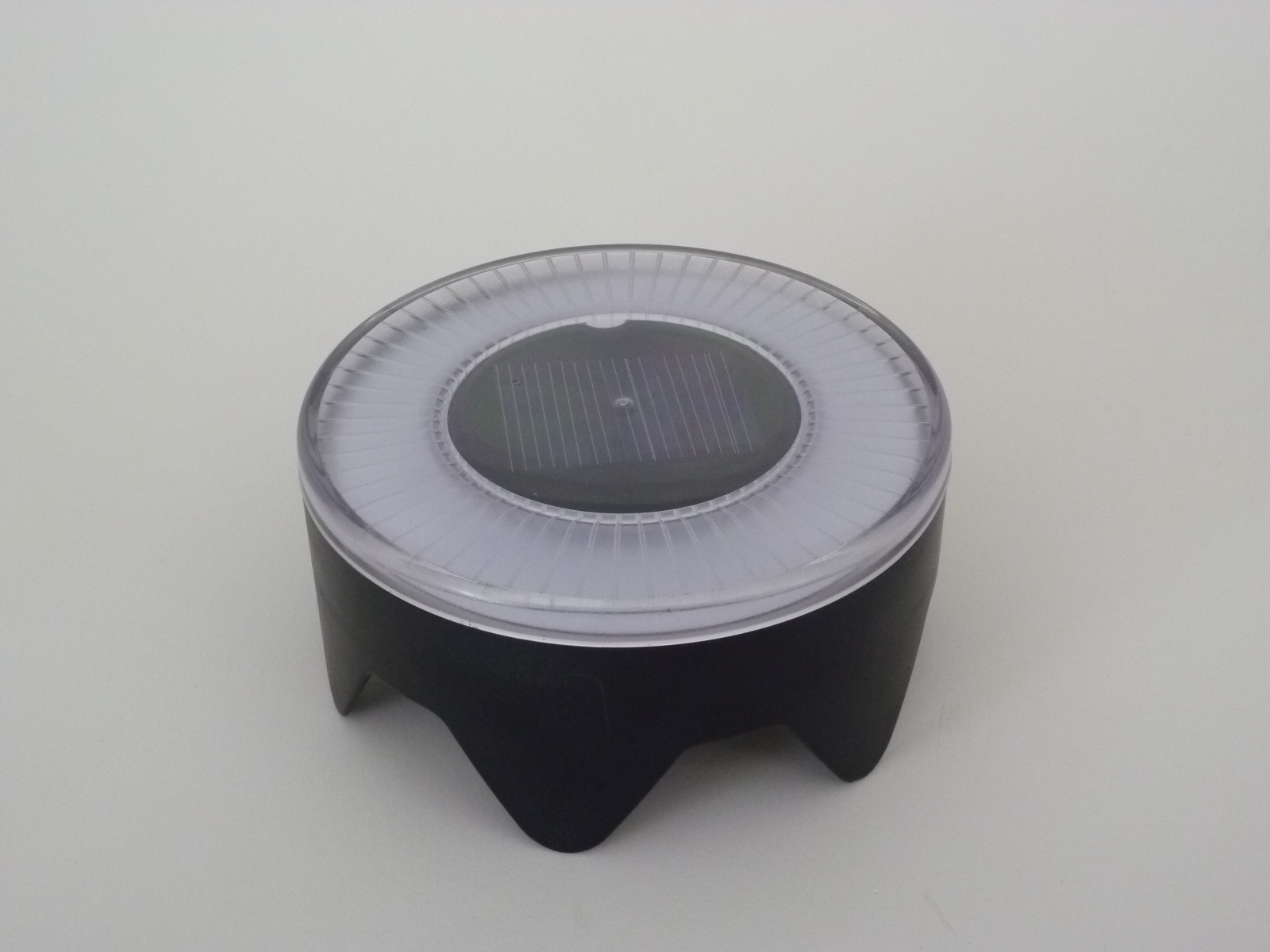 Solar Bodenleuchte rund mit 4 LED