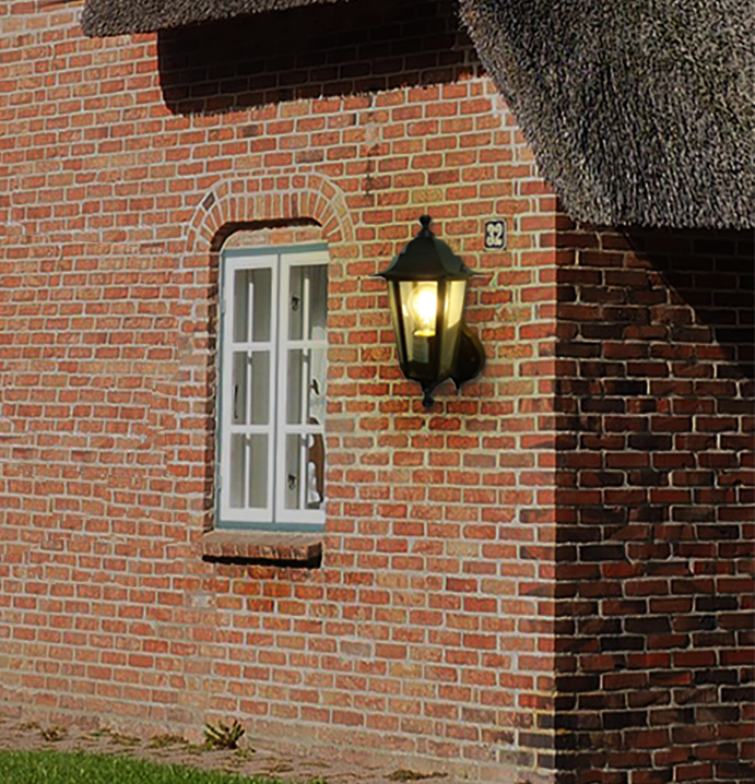 Außen-Wandleuchte Kingston schwarz