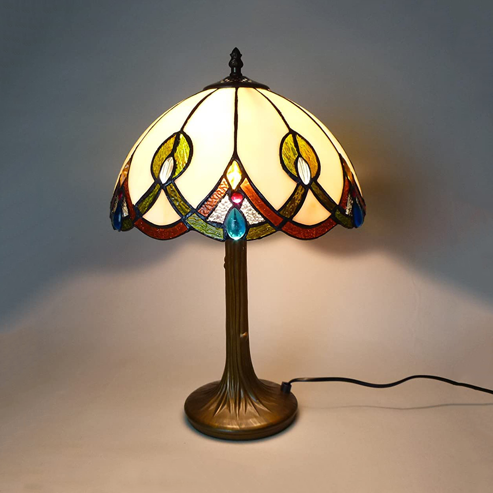 Tischleuchte Tiffany-Stil CHANTAL  Wohnzimmerlampe