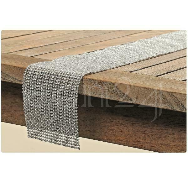 Tischband GLAMOUR Farbe silber Tischläufer