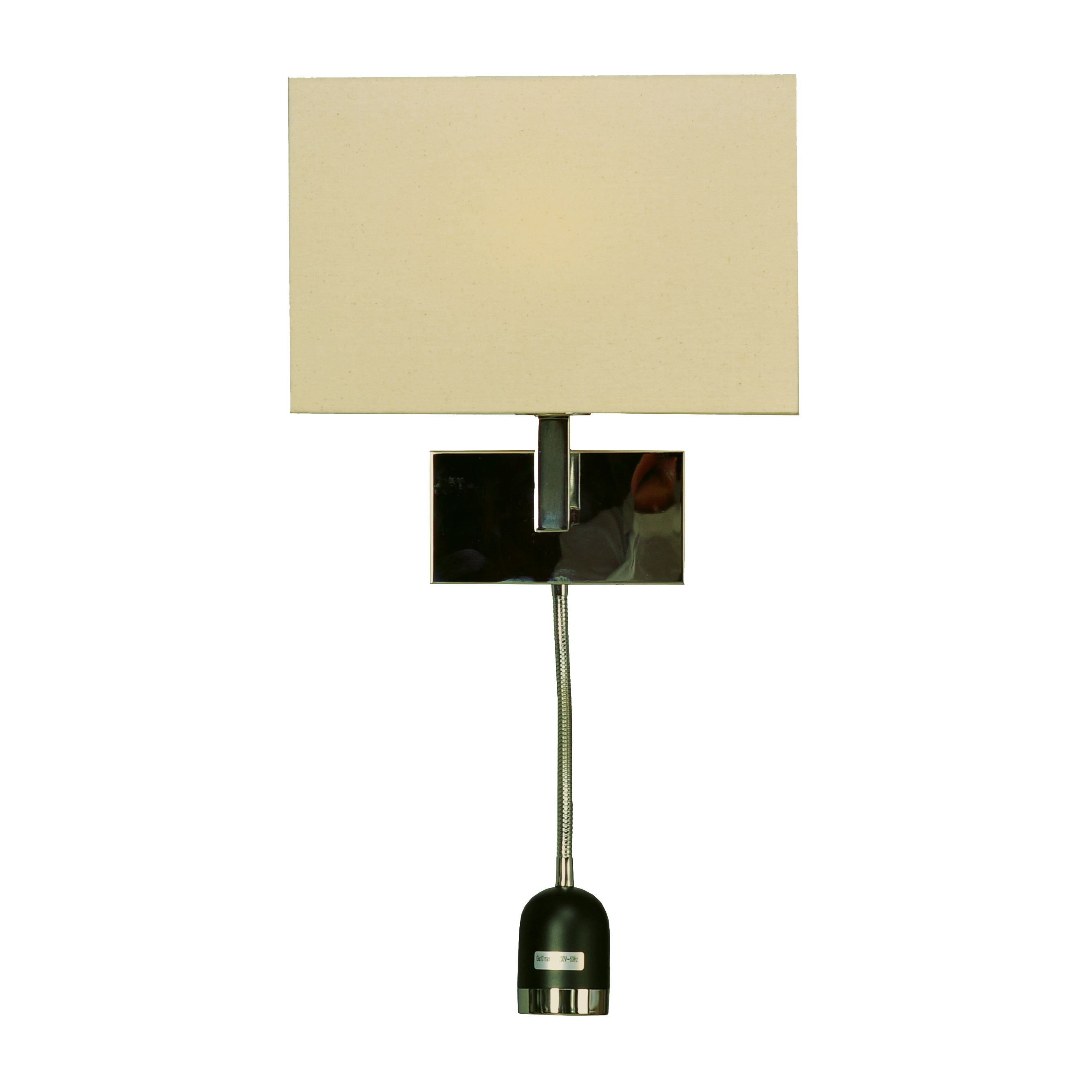 Wandleuchte DORIS mit Flex-Lesearm und Stoffschirm Wandlampe
