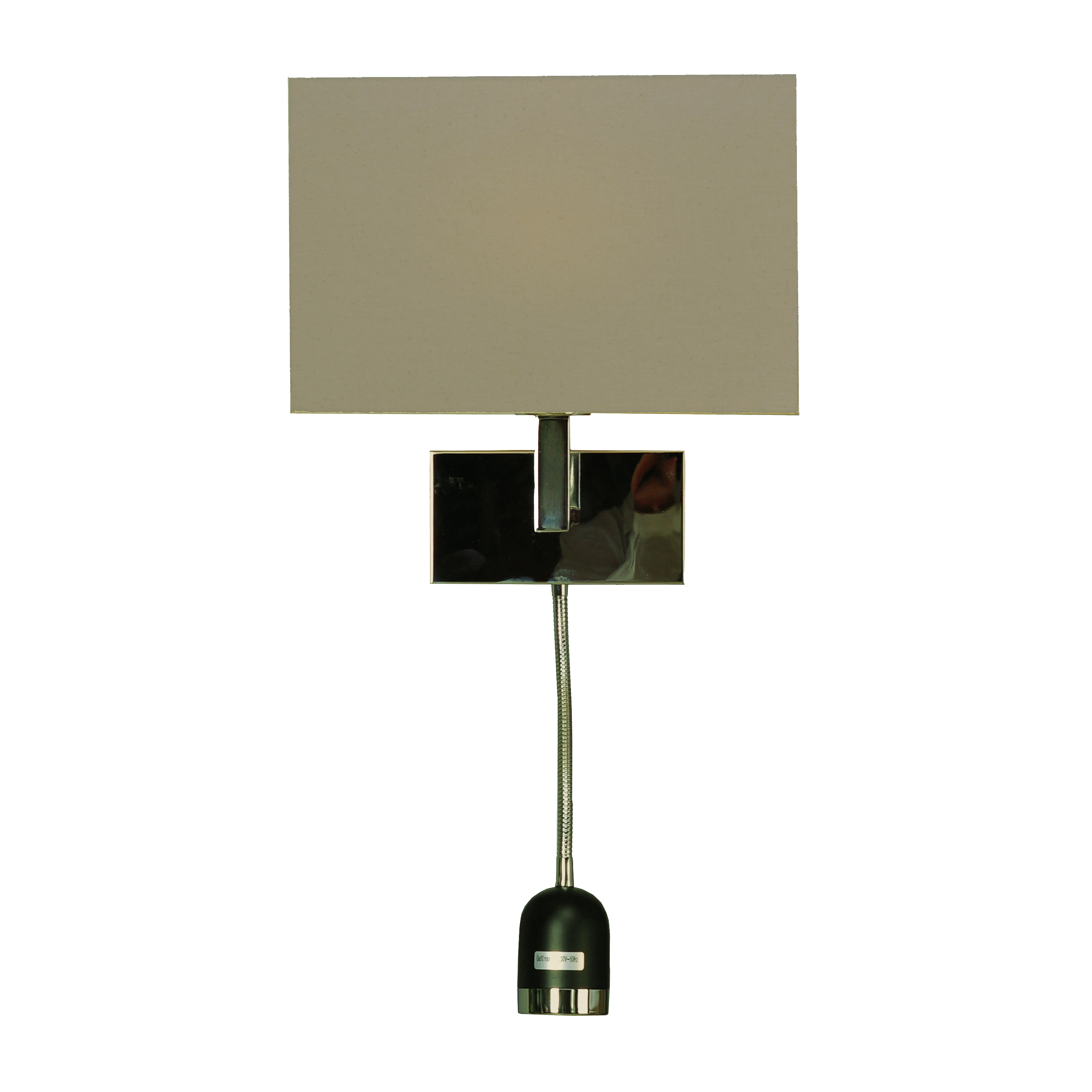 Wandleuchte DORIS mit Flex-Lesearm und Stoffschirm Wandlampe