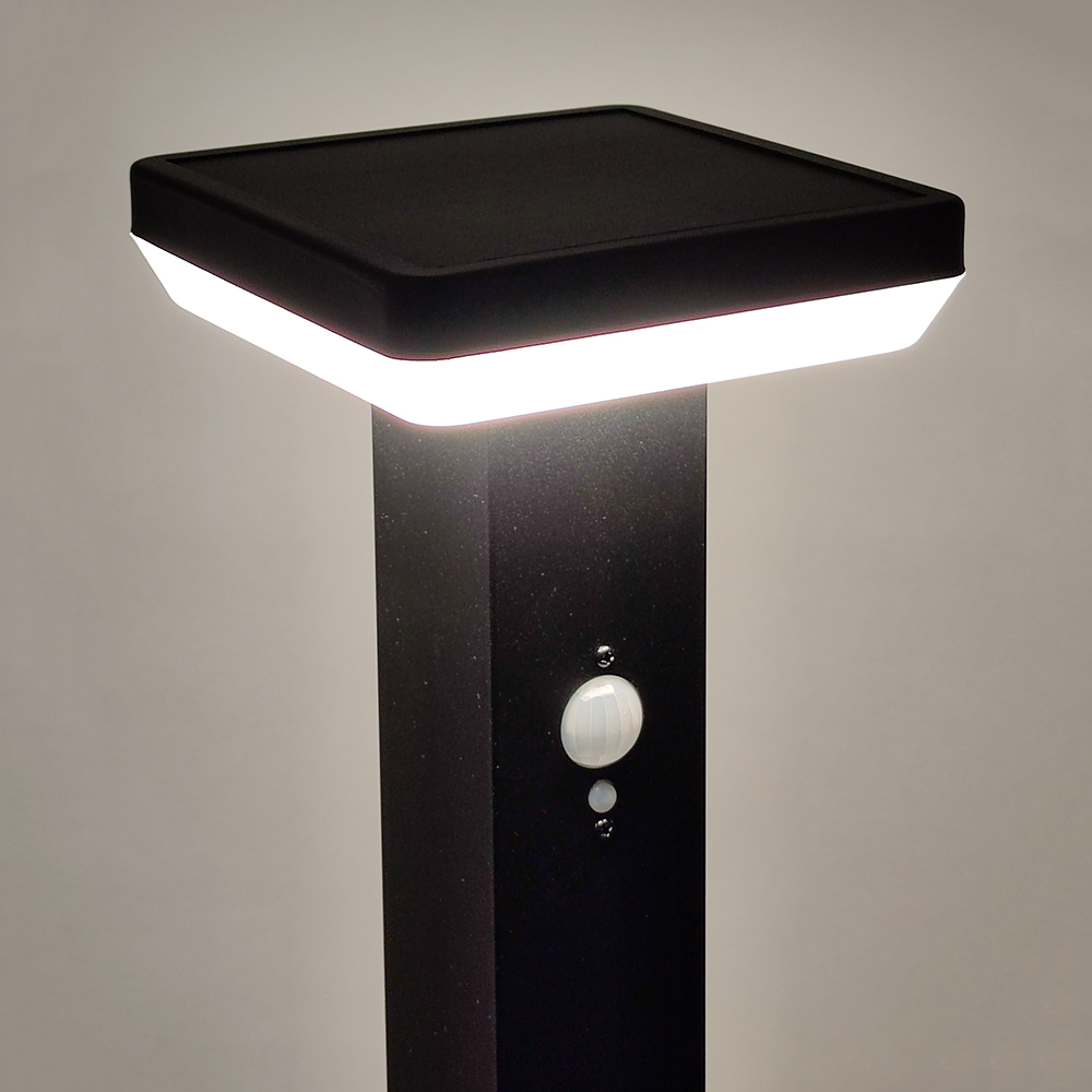 Solar Stehleuchte "Berne" mit Bewegungsmelder und ON / OFF Funktion