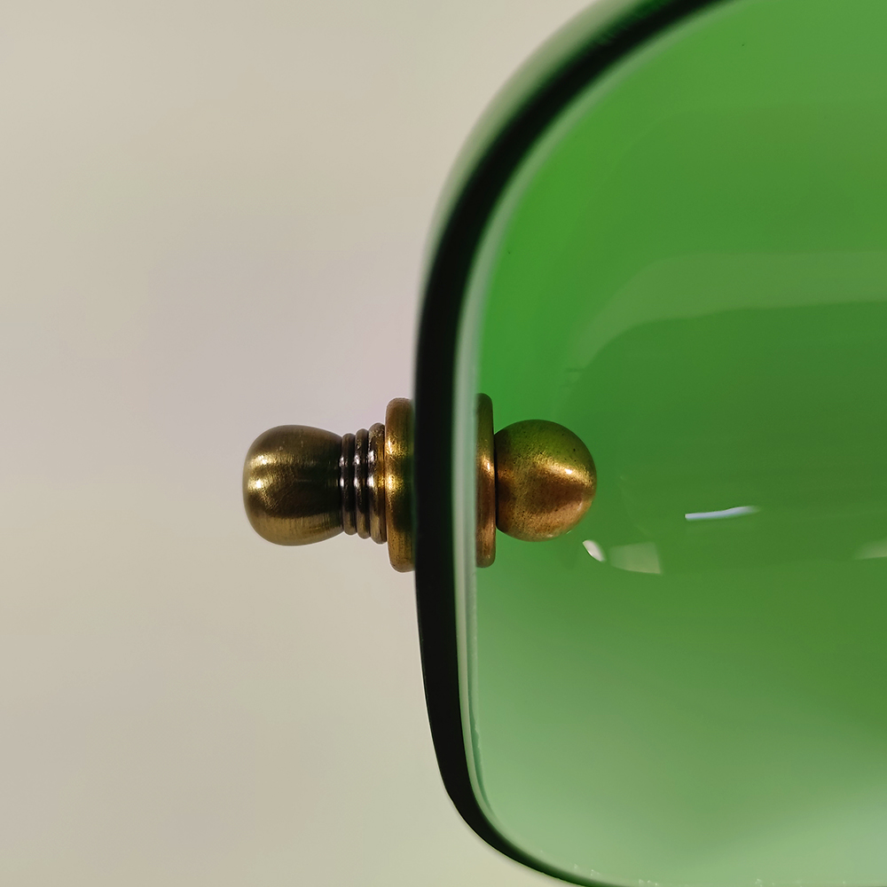 Schreibtischleuchte Bankerlampe mit Zugschalter Büro-Tisch-Lampe