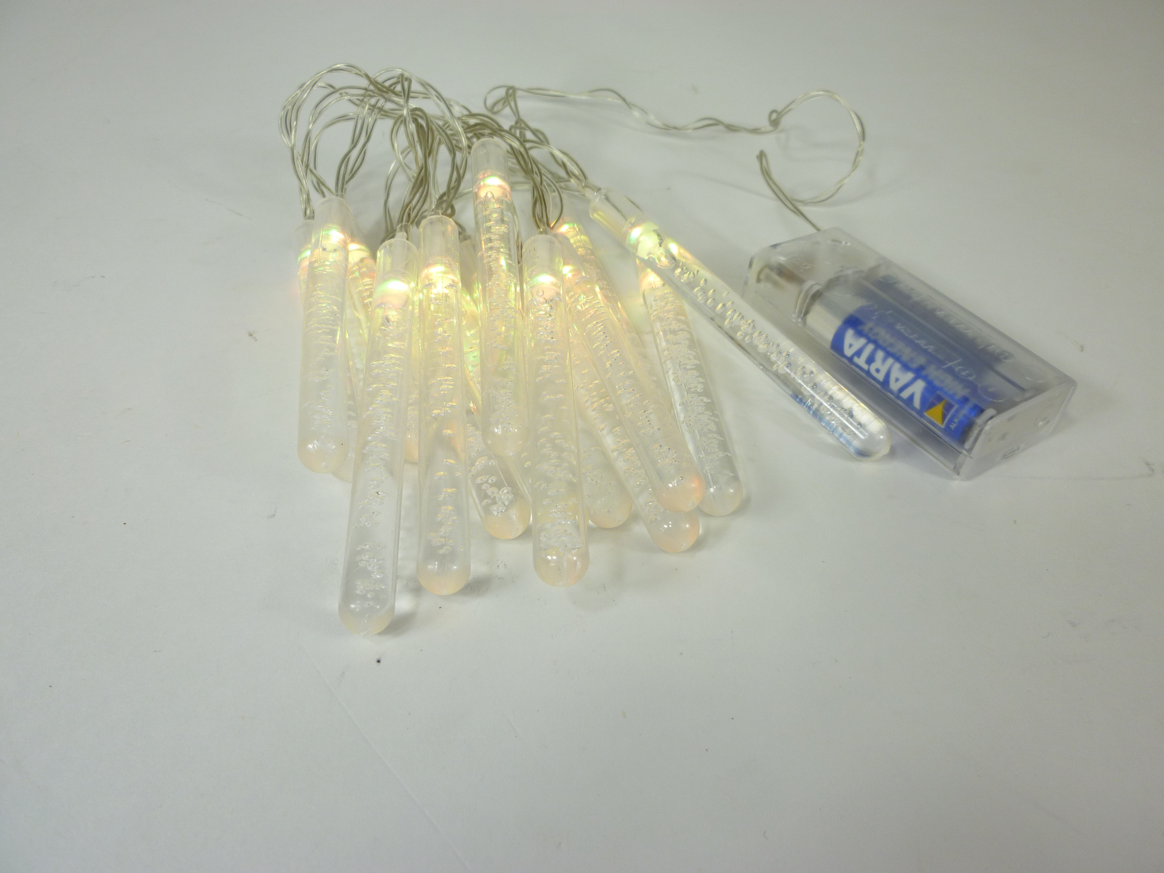 LED Lichterkette BUBBLE 15 flammig batteriebetrieben Weihnachtsbeleuchtung