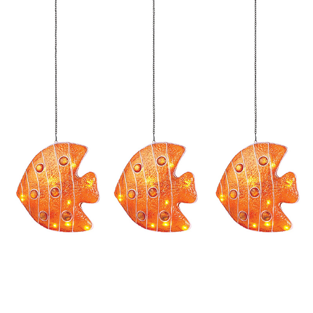 Dekorations-Leuchte FISCH Fiberglas Hänge-Deko-Kinder-Leuchte