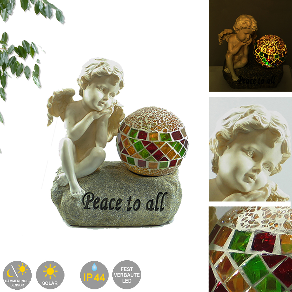 Engel mit Solar Mosaikkugel