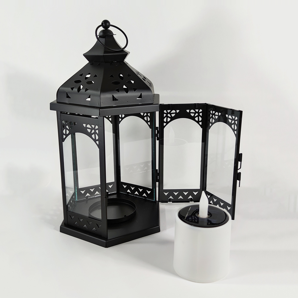 LED-Solar Laterne "Ramona" schwarz